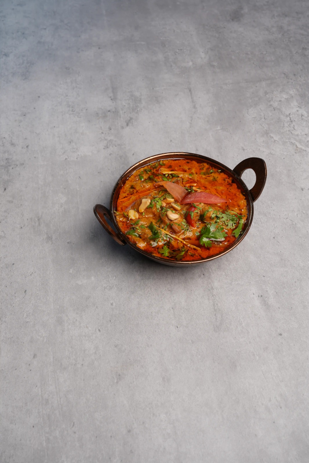 Mangalorean coastal curry in a kadhai